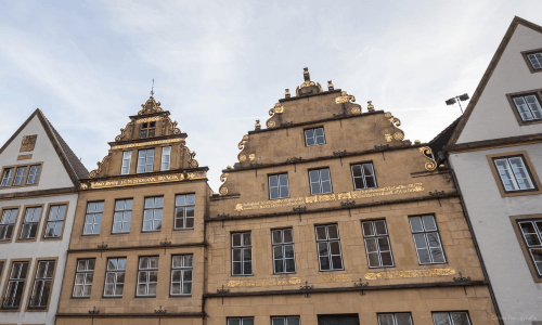 hochhaeuser im zentrum von bielefeld