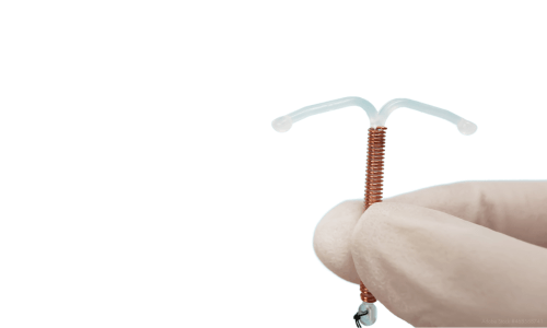 nahaufnahme des hormonfreien verhuetungsmittels kupferspirale